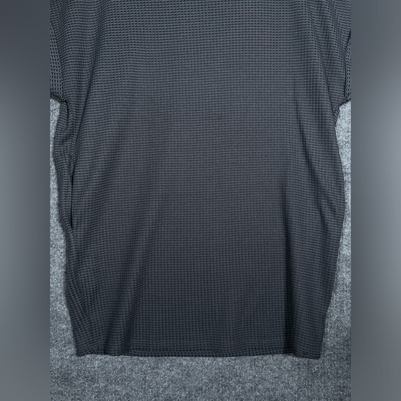 Umgee Women’s Medium Charcoal Gray Waffle Knit Pocket Oversized Tunic Dress - Picture 4 of 10